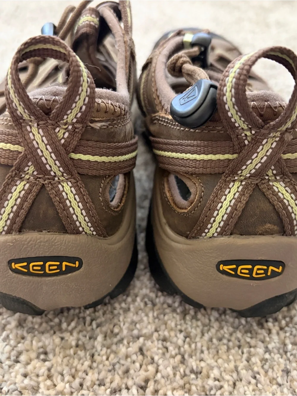 Keen Arroyo ll Sandals Men’s Brown With Lime Green Vented Hiking/Water Sports